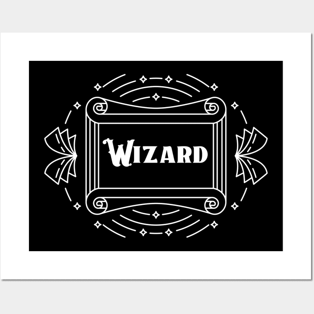 DnD Wizard - Dark Wall Art by banditotees